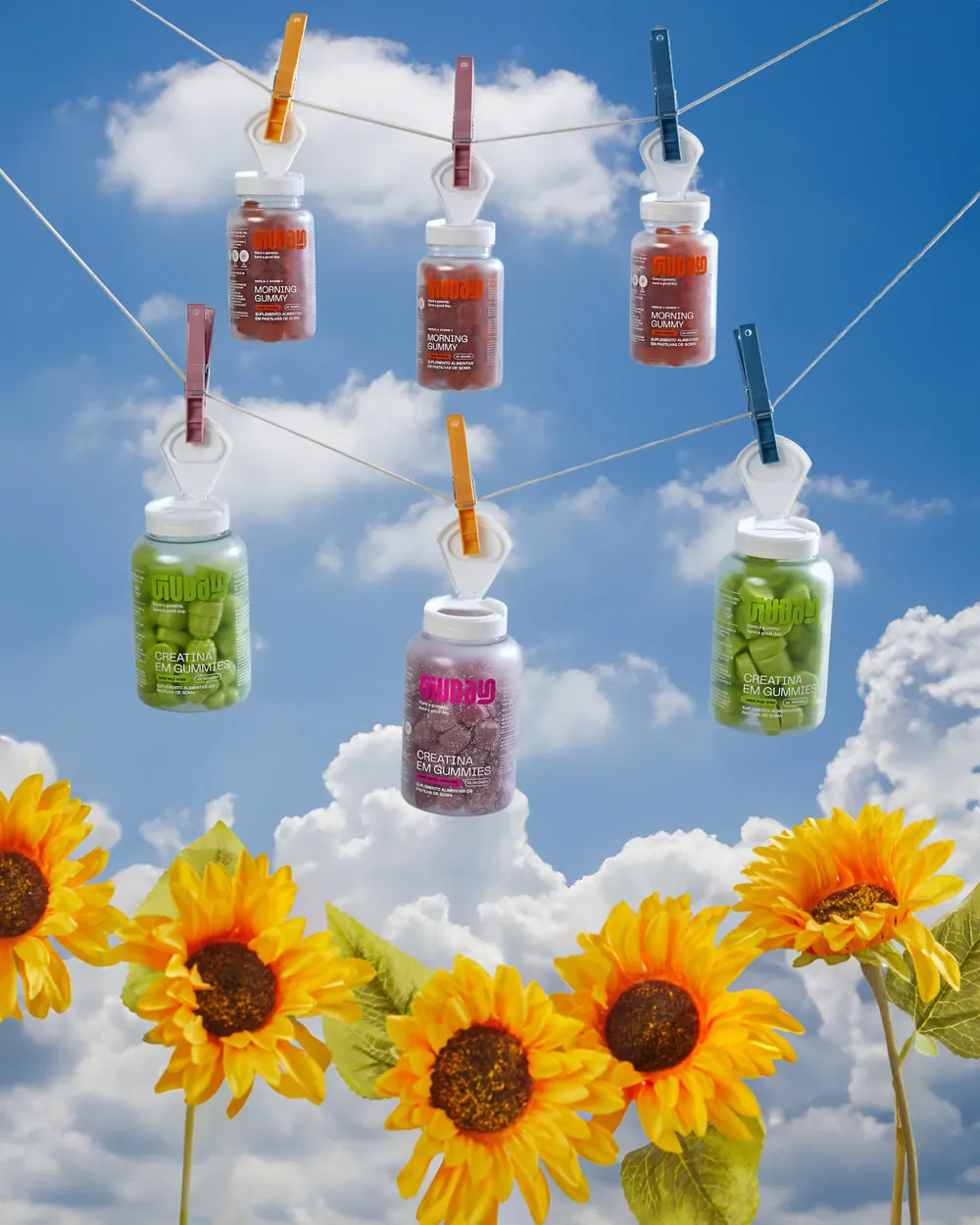 Potes de gummies Guday
