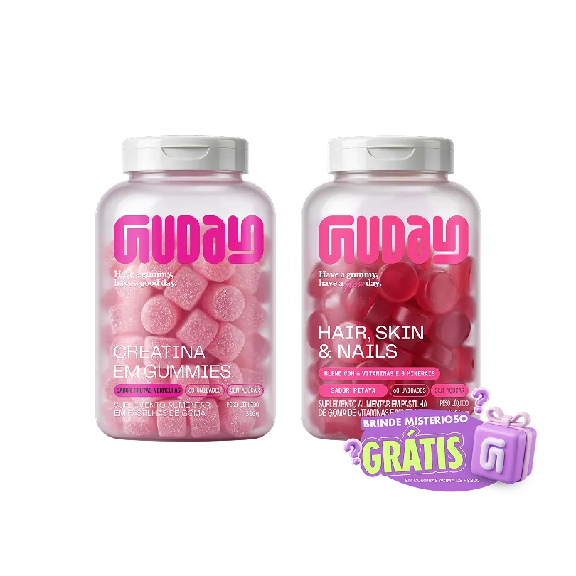 Creatina Frutas Vermelhas + HAIR, SKIN & NAILS 💖💚