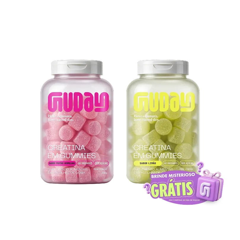 Creatina Frutas Vermelhas + Creatina Limão